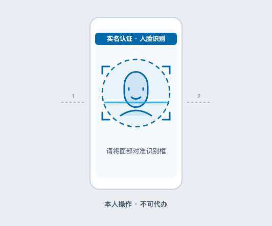 办理实名认证与人脸识别