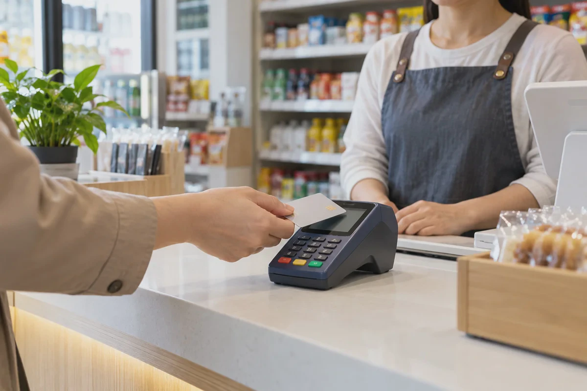 零售门店 · 柜台收银的场景示意